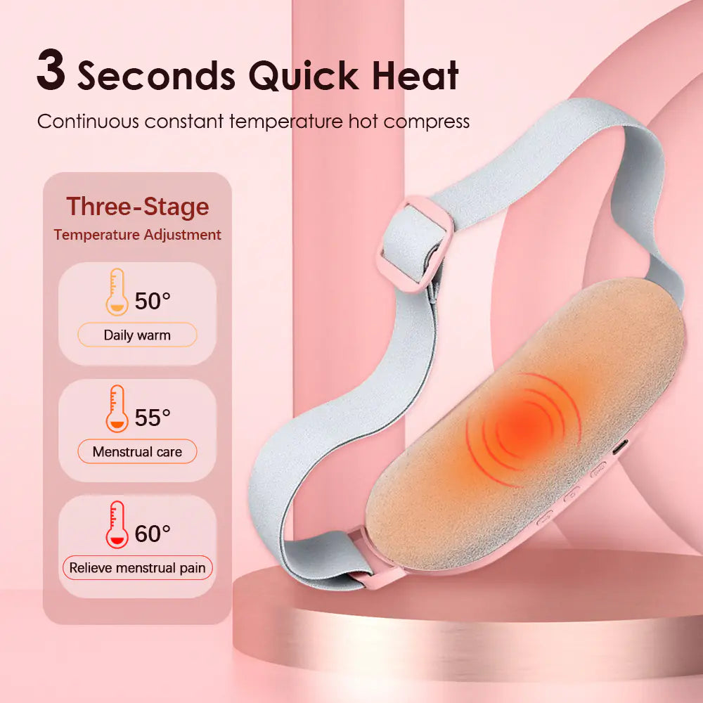 Serava Relief Heat Belt for Menstrual Pain Relief and Massage